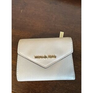 Michael Kors Small Tri-Fold Leather Envelope Wallet Pink